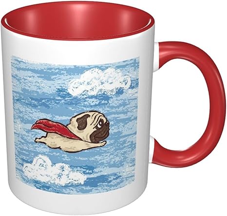 Amazon Co Jp マグカップ 動物 アニマル 柄 空飛ぶ 犬 パグ コーヒーカップ おもしろ食器 陶器 カラーマグ タンブラー Cup お茶 朝食カップ まぐカップ おしゃれ 人気 誕生日ギフト 夫婦 カップル 贈り物 プレゼント 箱付き 創意コップ 330ml ホーム キッチン