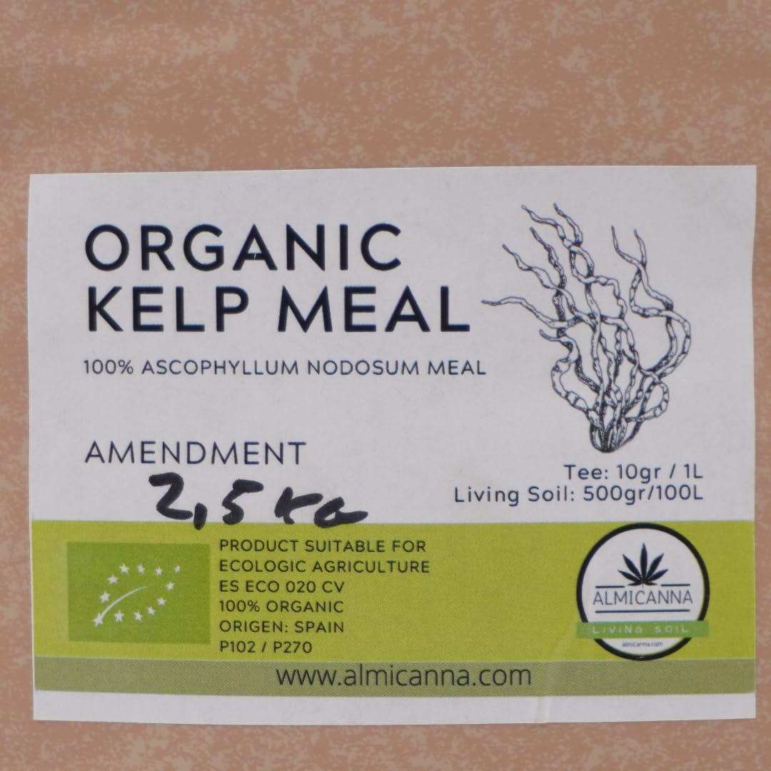Organic Kelp Meal 2,5kg - Bio Kelpmehl für Cannabis Pflanzen - Für KompostTee und als Amendment im Living Soil