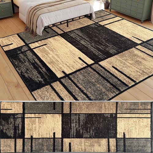 Moderna Alfombras Dormitorio Antideslizante Lavable para habitación Infantil 40 x 60 cm, Alfombra Salon Pelo Corto, Alfombra para Sala de Estar para niños, para sala de juegos, guardería o comedor