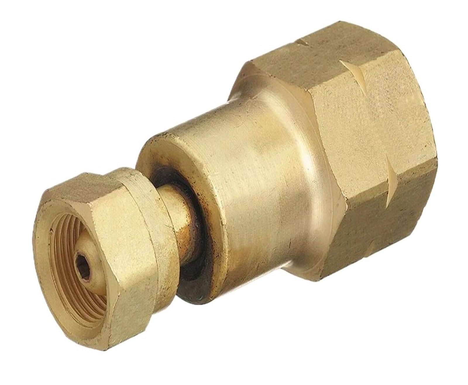 1pc Cylinder to Regulator Acetylene Adaptors CGA-200 CGA-300 CGA-510 CGA-520 Brass Acetylene Regulator Adapter(CGA-200 to CGA-510)