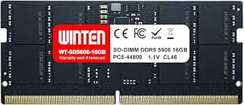 Amazon.co.jp: WINTEN ノートPC用 メモリ DDR5-5600 16GB 262Pin CL46