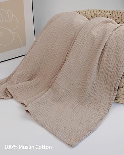 Miniatura 5 de Funda de lactancia de muselina para lactancia materna, suave y transpirable, con correa ajustable, ligera y portátil para uso al aire libre, arena