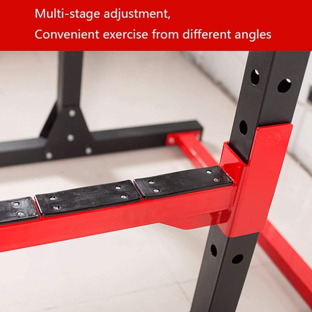 Squat Barbell Free Bench Press Stands Home Gym Squat Rack Weight Lifting Bench Press Home Gym Adjustable Multi-Purpose Station Fitness Exercise Equipment Strength Training