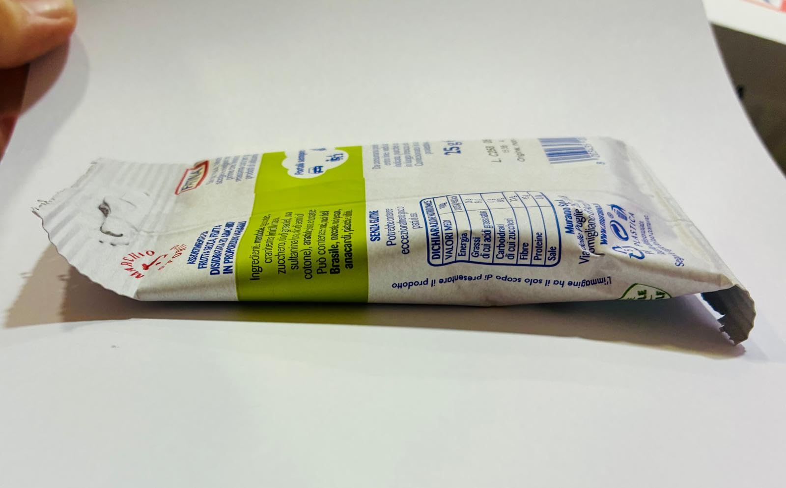 Fatina Fruit Snack - Power Mix - Assortimento di Frutta secca,Frutta disidratata ed Arachidi - 26 Pacchetti Monodose da 25 g