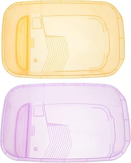 POPETPOP 2 Pcs Tanque de Tartaruga de Aquário Recipiente de Alimentação de Répteis Caixa de Criação de Répteis Plataforma de Basking Tartaruga Habitat Tartaruga de Plástico para Répteis