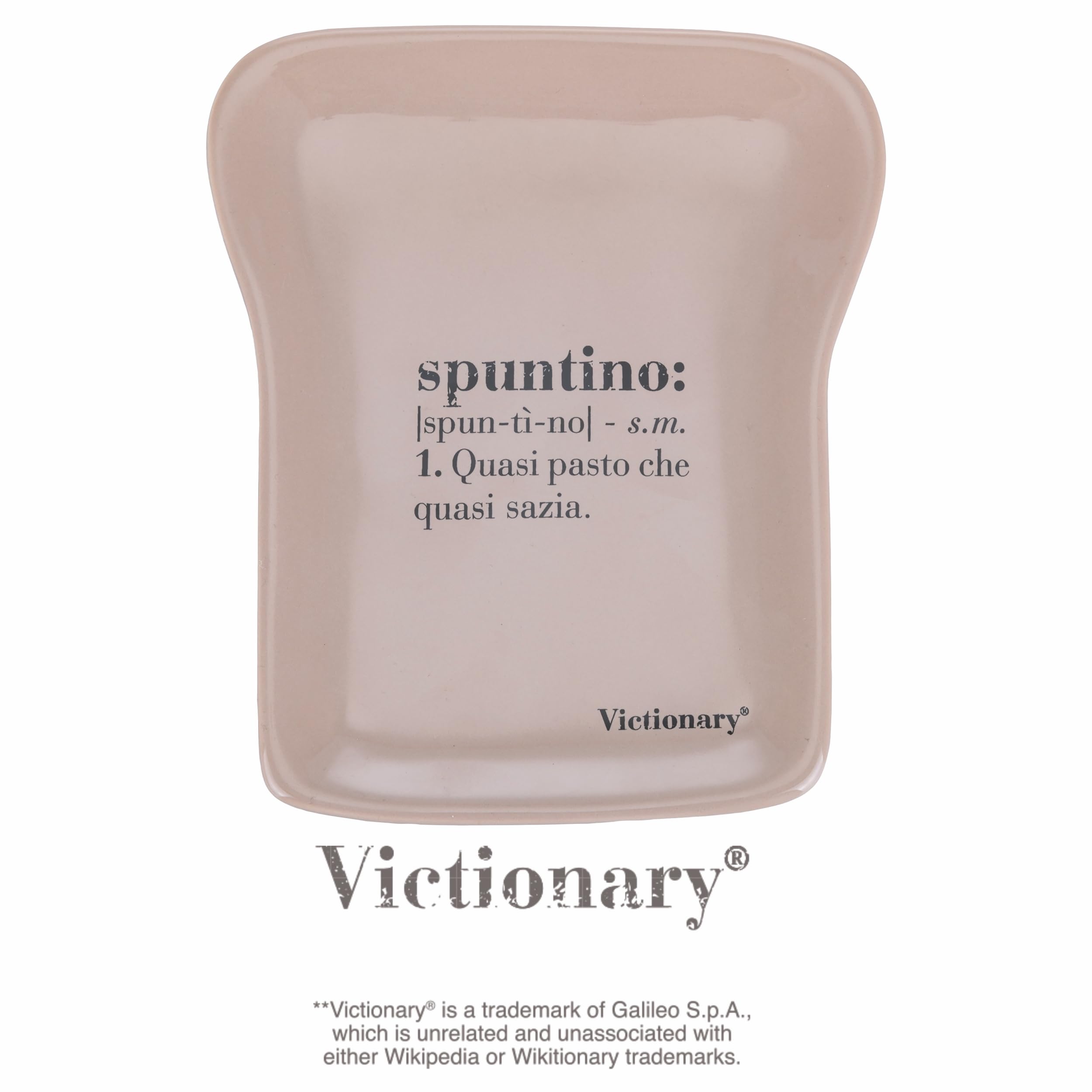 Piattino toast in ceramica, beige, Victionary