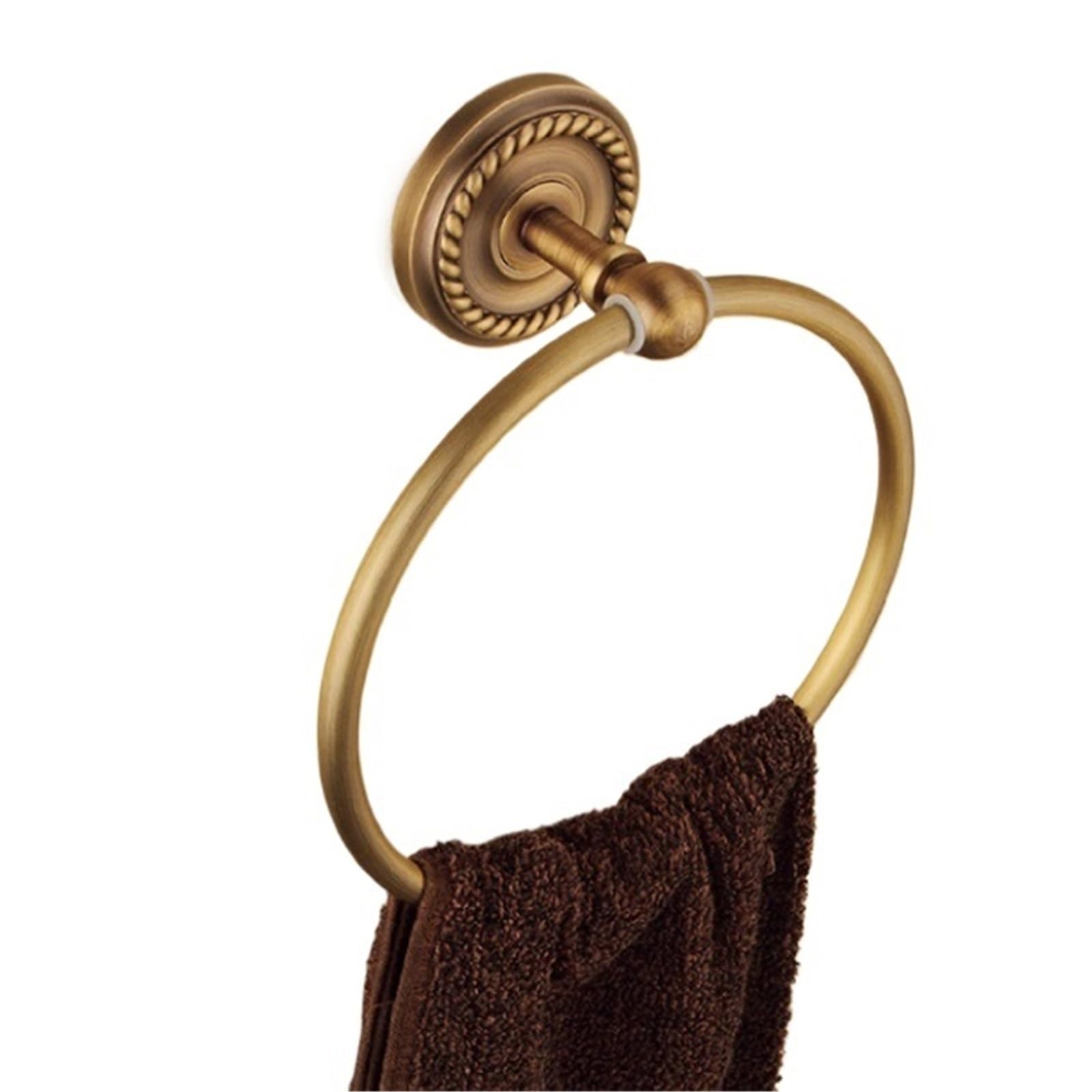 Anneau serviette moderne en D pour essuie-mains de salle de bain cuisine et camping-car 17cm