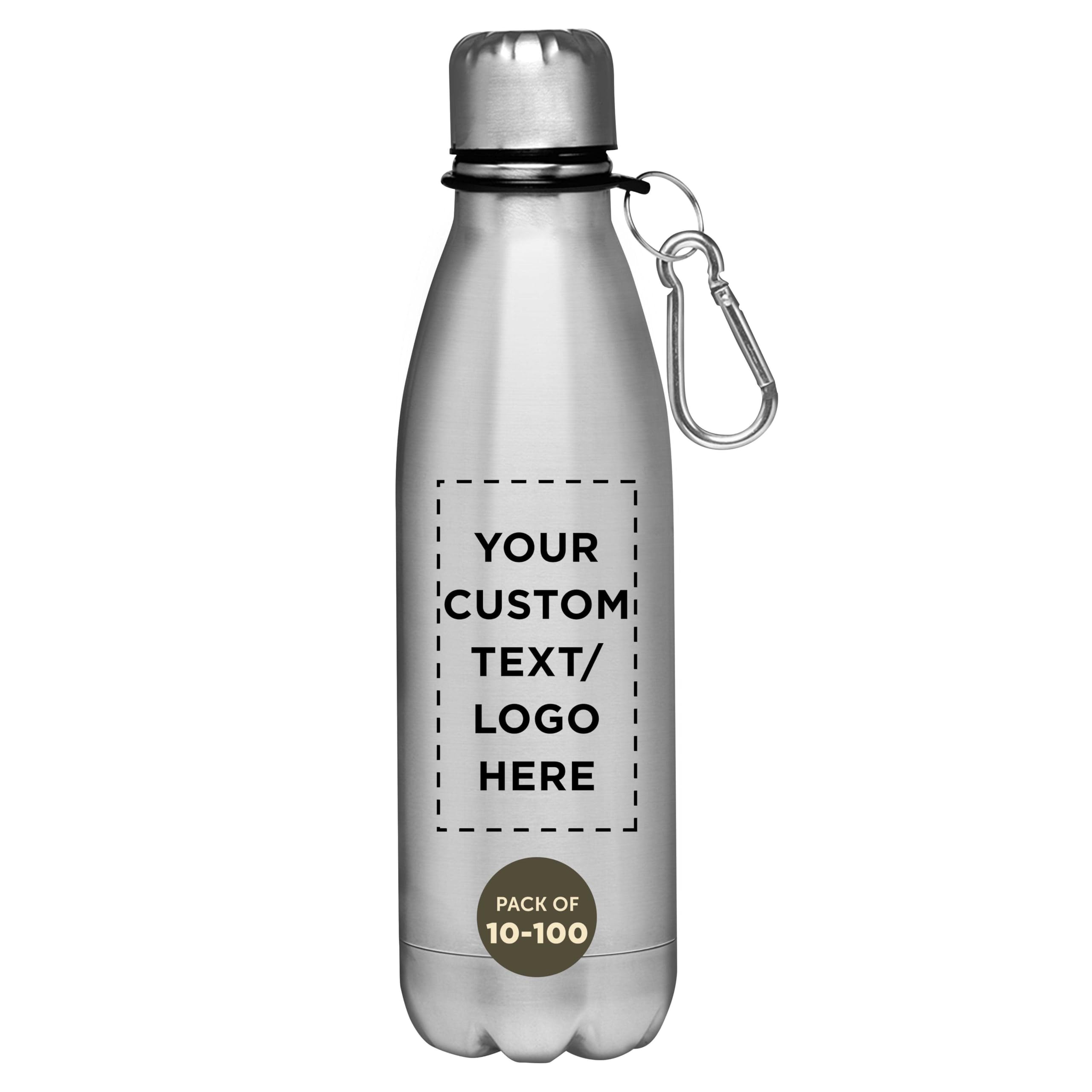 DISCOUNT PROMOS Custom Bullet Sports Water Bottles 26 oz Set of 10 50 100 Personalized Bulk Pack Promotional