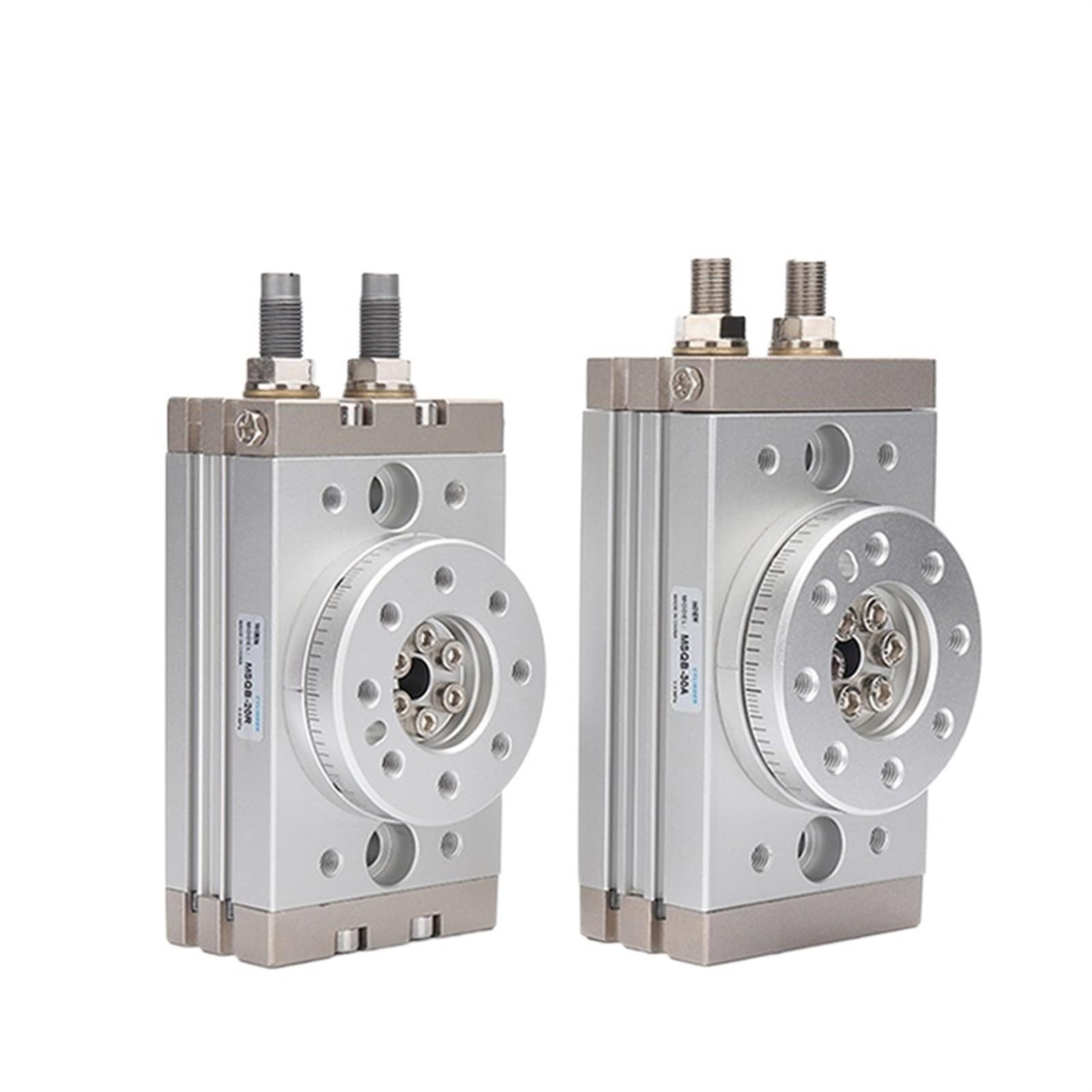 Vérin pneumatique rotatif double action MSQB-30R pour table d'indexation rotative