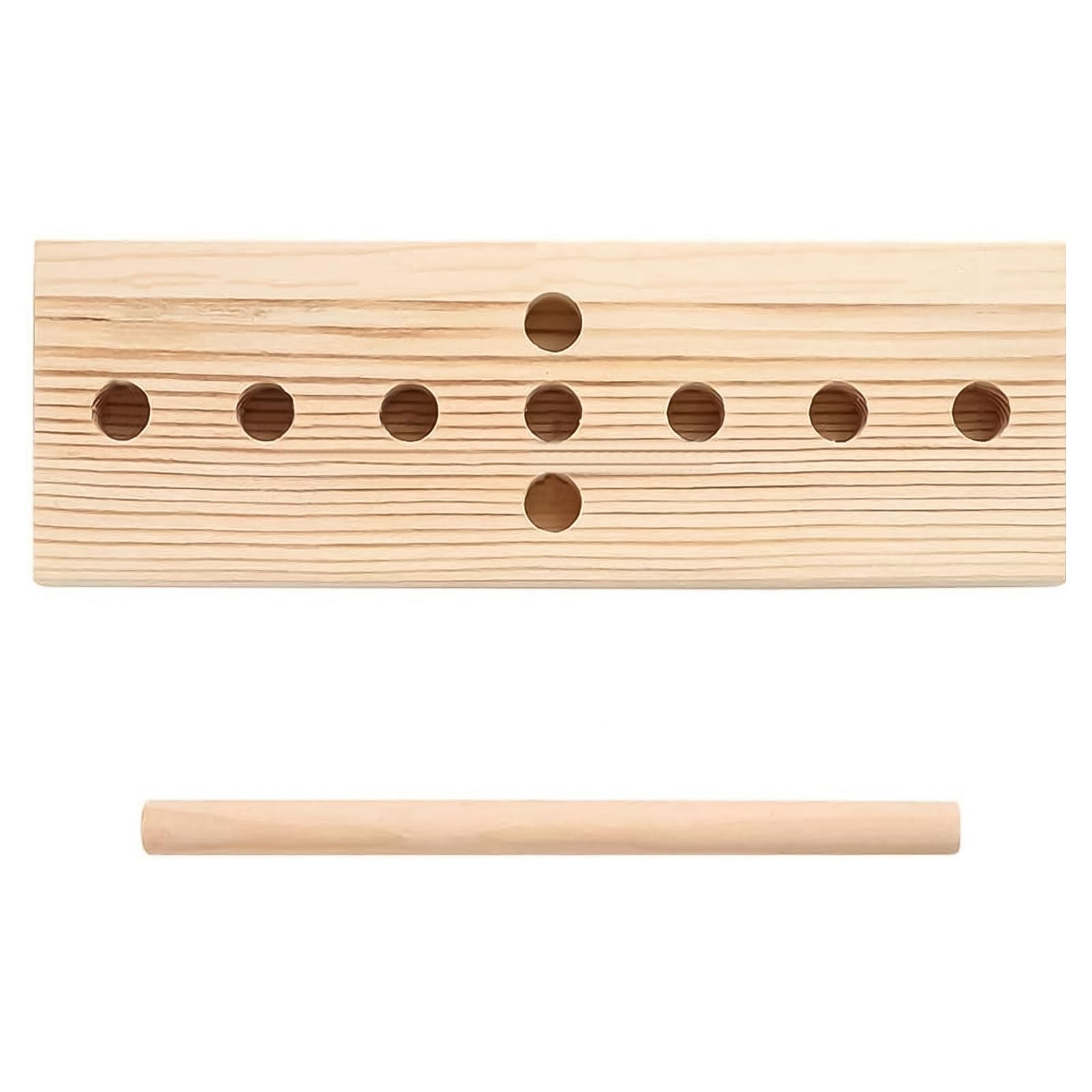 Machine à nœuds de Noël en bois avec 12 tiges de positionnement, machine à nœuds double face pour rubans faits à la main