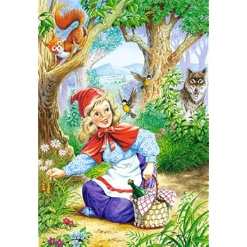 Alles Meine De Gmbh Puzzle 60 Teile Marchen Rotkappchen Und Der Bose Wolf Bruder Grimm Kinderpuzzle Fur Kinder Marchenpuzzle Piroschka Amazon De Spielzeug