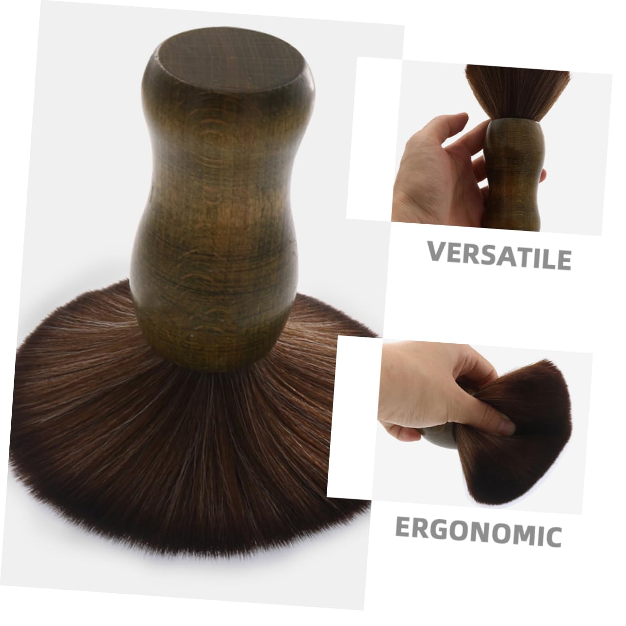 Spazzola per Pulizia Vinili Antistatica 2 Pezzi Manico in Legno | Set per Dischi e Giradischi, Setole Morbide, Pulizia di Precisione, per Uso Domestico e Manutenzione Professionale