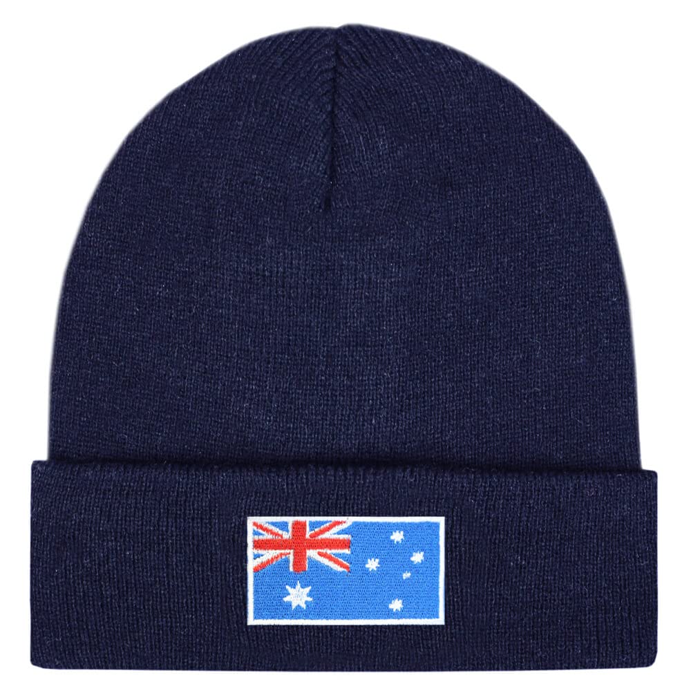 TeddyT's Australia Flag Navy Beanie Hat