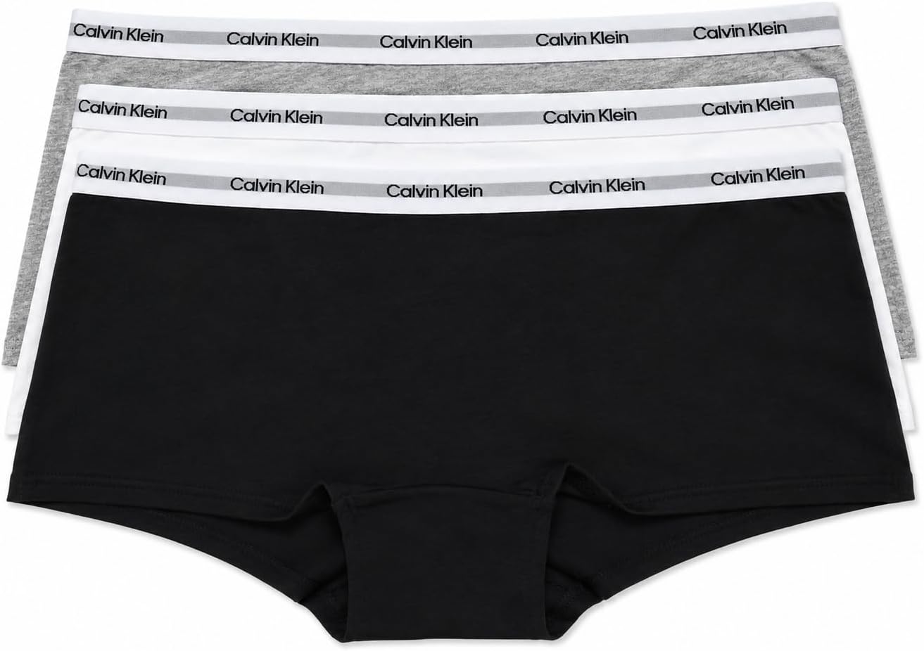 Calvin Klein Girls Boyshort Underwear 3 Pack