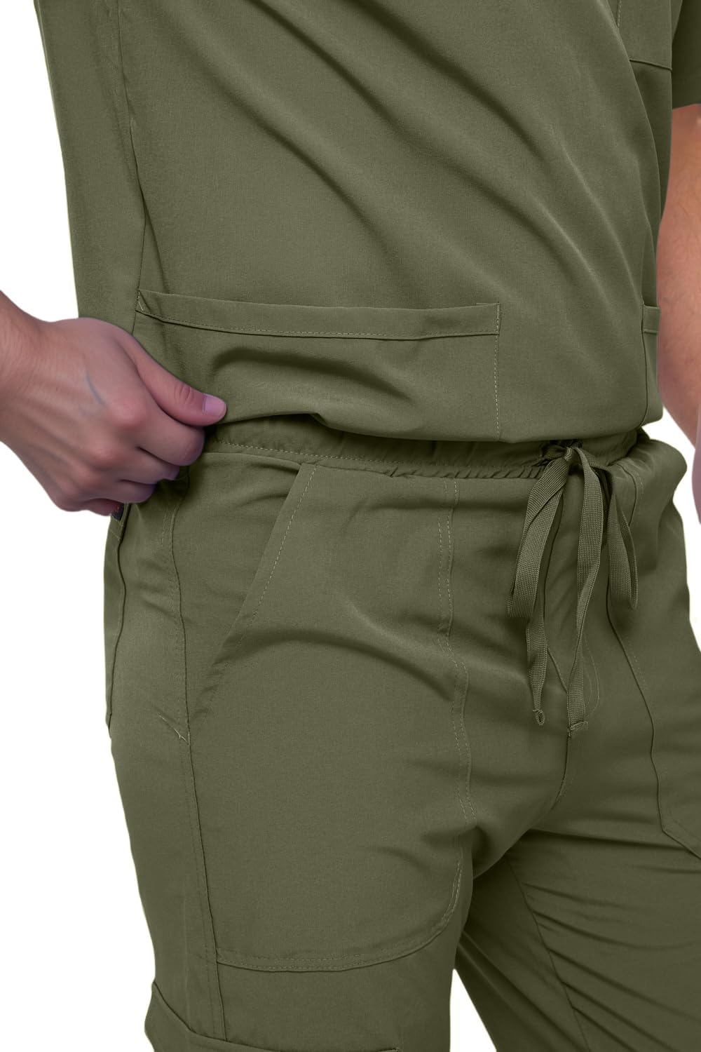 Monarch Uniforms Men's Scrub Set V-Neck Scrub Sets with Nine Large Pockets