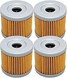 4 Pack Yerbay Motorcycle Oil Filter for Suzuki GN125 E GN125E 1982-2000