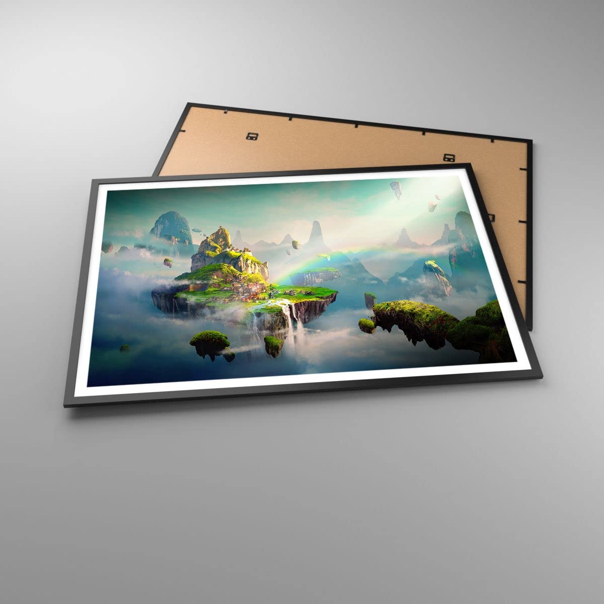 ARTTOR Poster Cadre Noir 100x70 cm Affiche Fantasy Paysages - 3469 - P2B