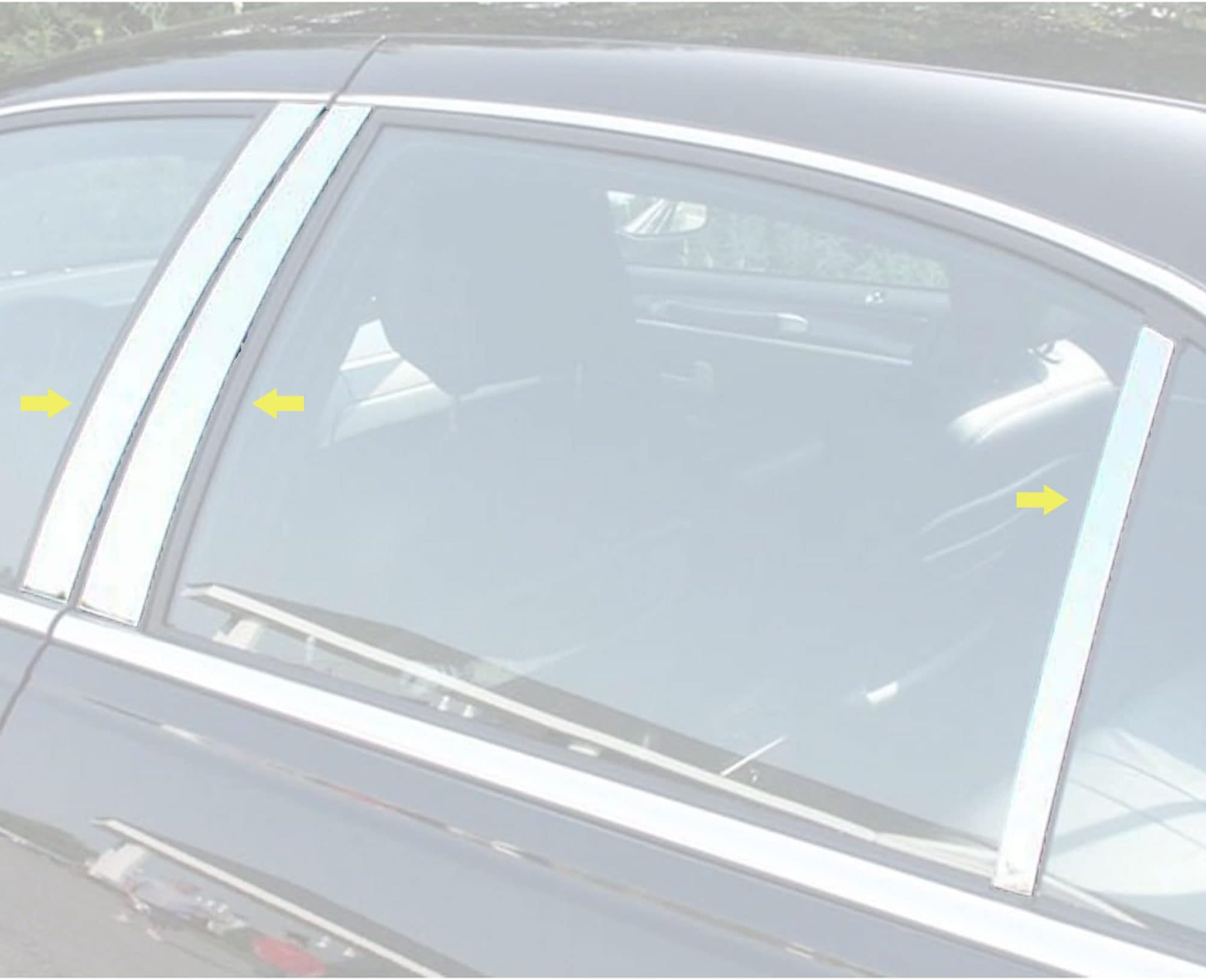TOWN CAR 1998-2011 LINCOLN (6 Pc: Stainless Steel Pillar Post Trim Kit, 4-door) PP38681:QAA