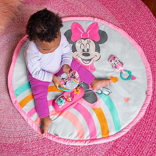Image of Bright Starts Disney Baby Minnie Mouse Forever Besties Activity Gym with Music and Lights, Pink, Newborn+