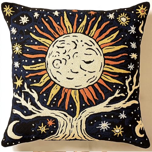 Kit de gancho de pestillo con lona preimpresa de sol y luna