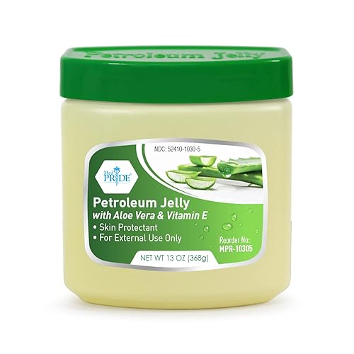 MED PRIDE Gelatina de petróleo con aloe vera y vitamina E - Protector eficaz de la piel para piel seca, erupciones, quemaduras, heridas, potente
