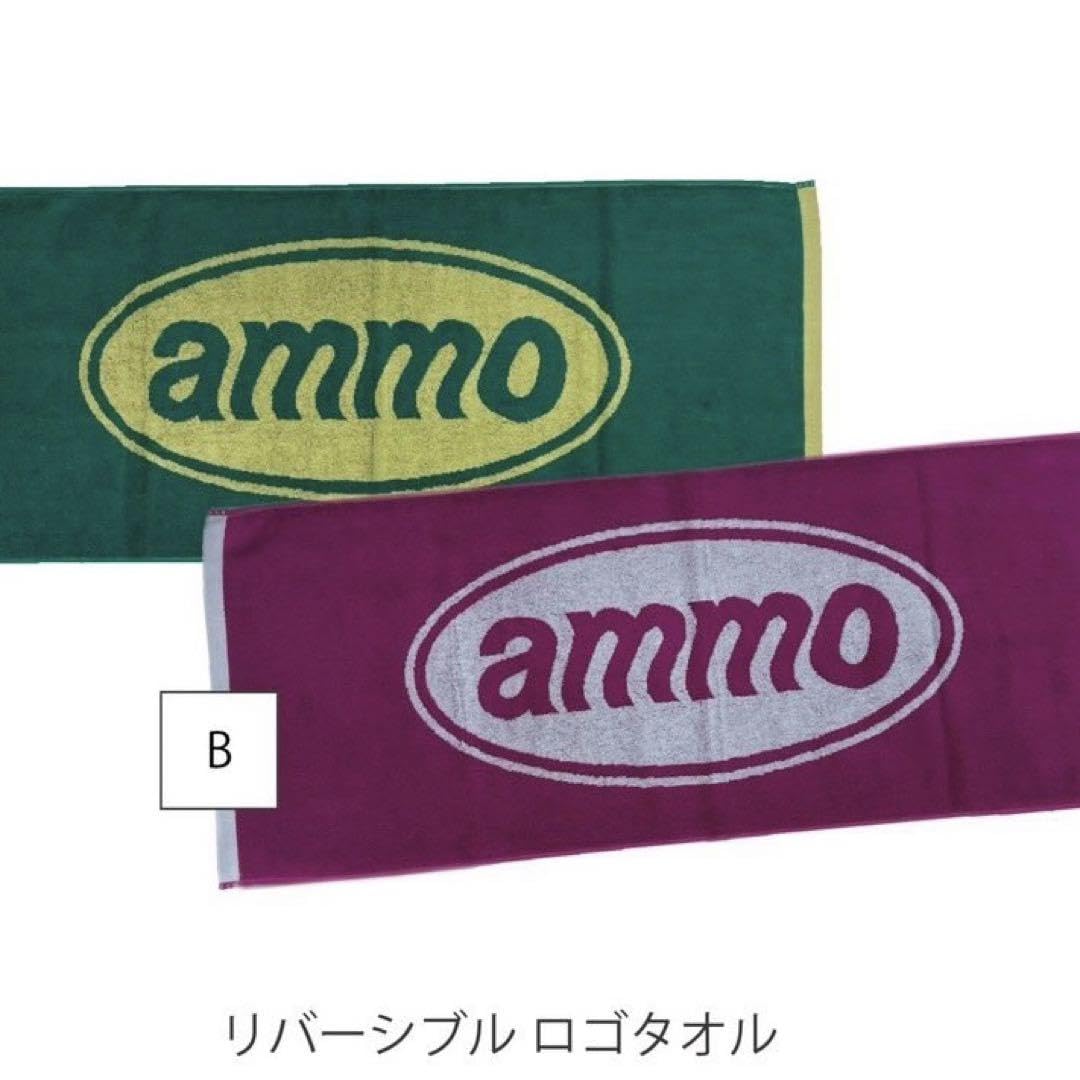 ammo ロゴタオルとステッカーセット Amazon.co.jp: ammo リバーシブルロゴタオル 紫 : ホーム＆キッチン