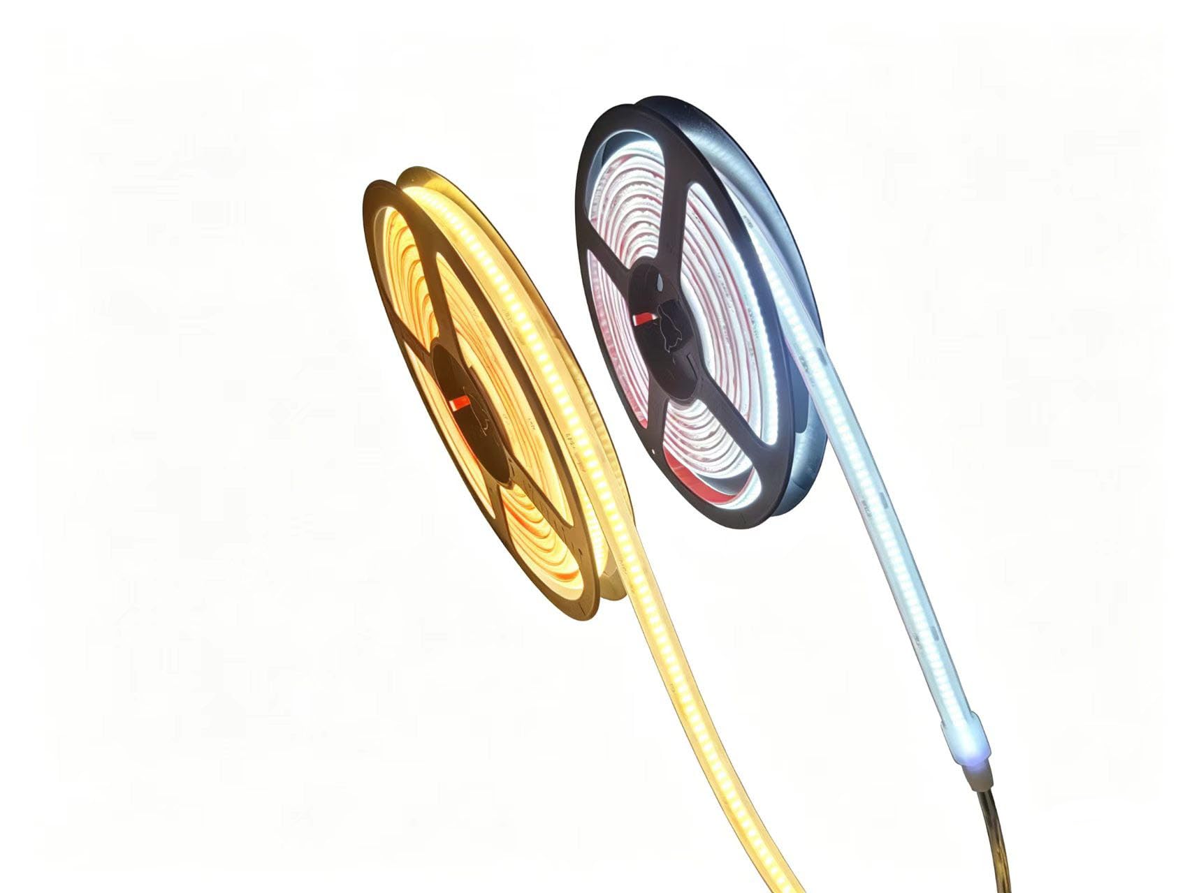 Taśma LED 24 V COB 1M 2M 3M 4M 5M 6M 7M 8M (8M, zimna biel)