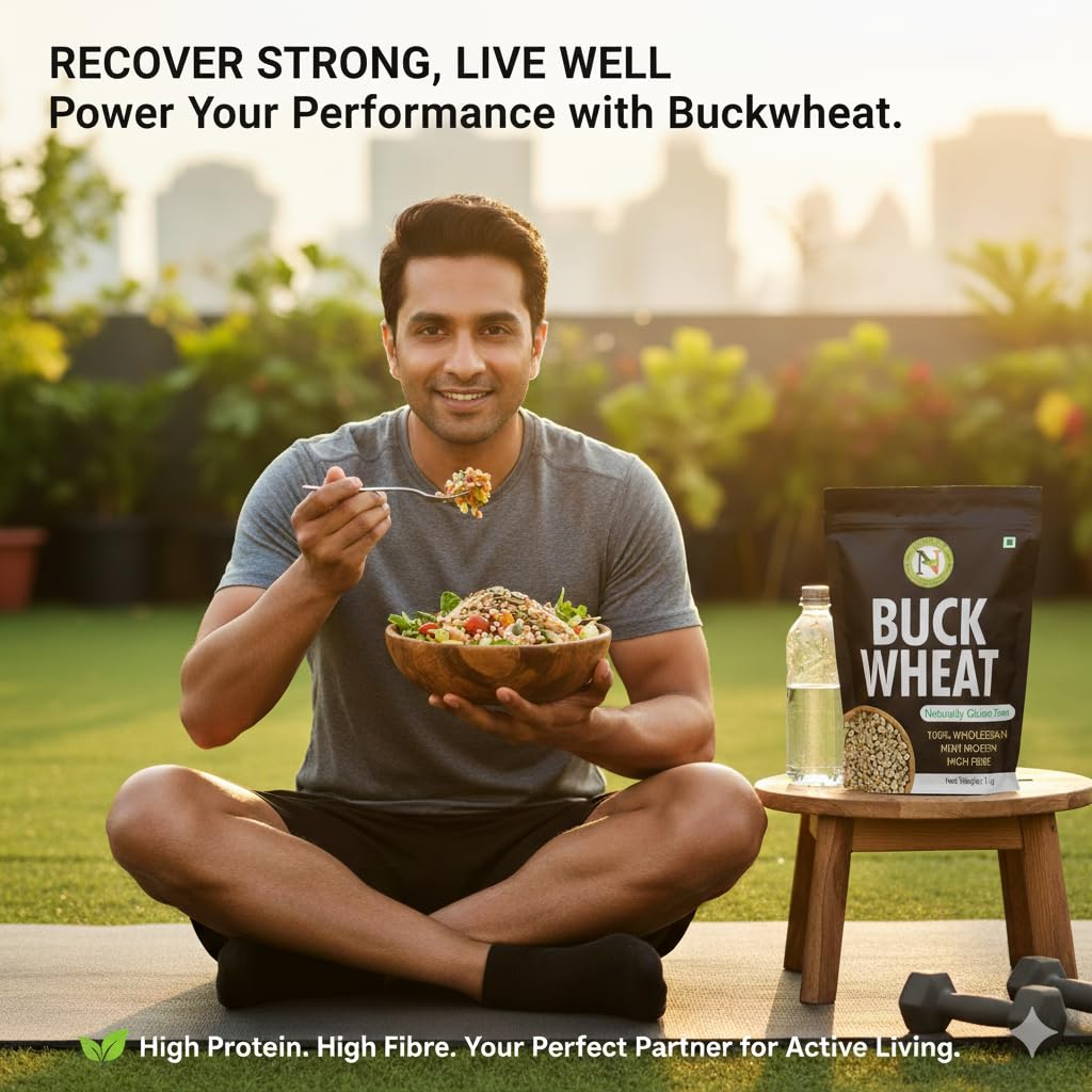 Nature Vit Buckwheat Seeds, 1 kg | Kuttu Giri | Gluten-Free Superfood for Delicious Sweet & Savory Recipes - Image 4 thumbnail
