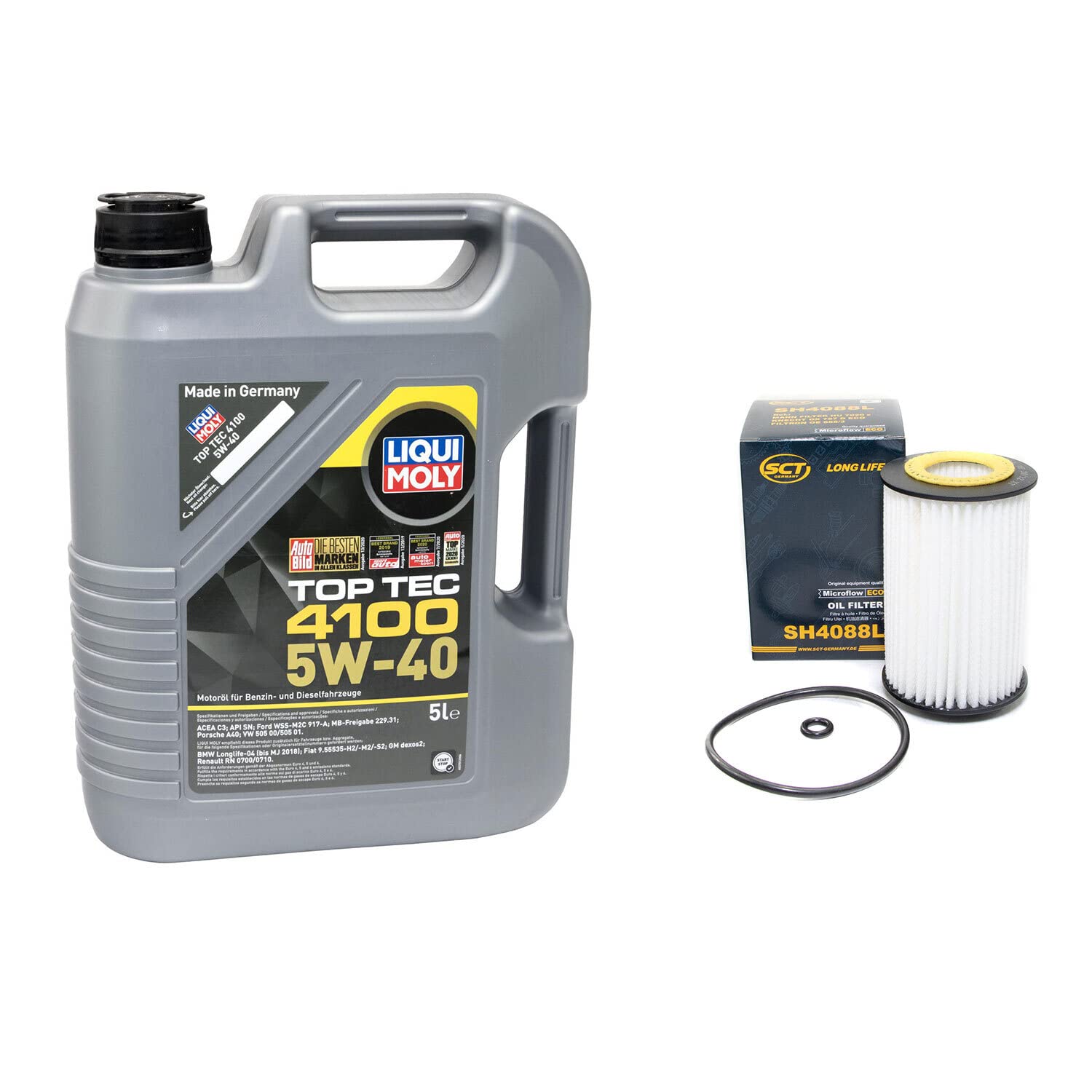 Motoröl Set Top Tec 4100 5W-40 5 Liter + Ölfilter SH4088L