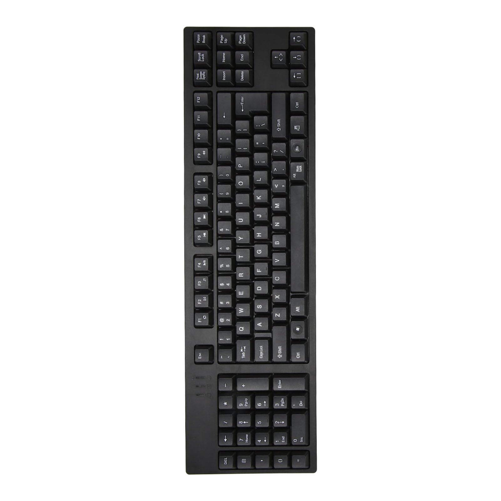 Cuifati Teclado para Zurdos 109 Teclas USB con Cable con 2 Puertos USB Hub, Botón de Tijera Teclado de Oficina Silencioso para Programadores Diseñadores Ingenieros, Alivia la Fatiga de la Mano