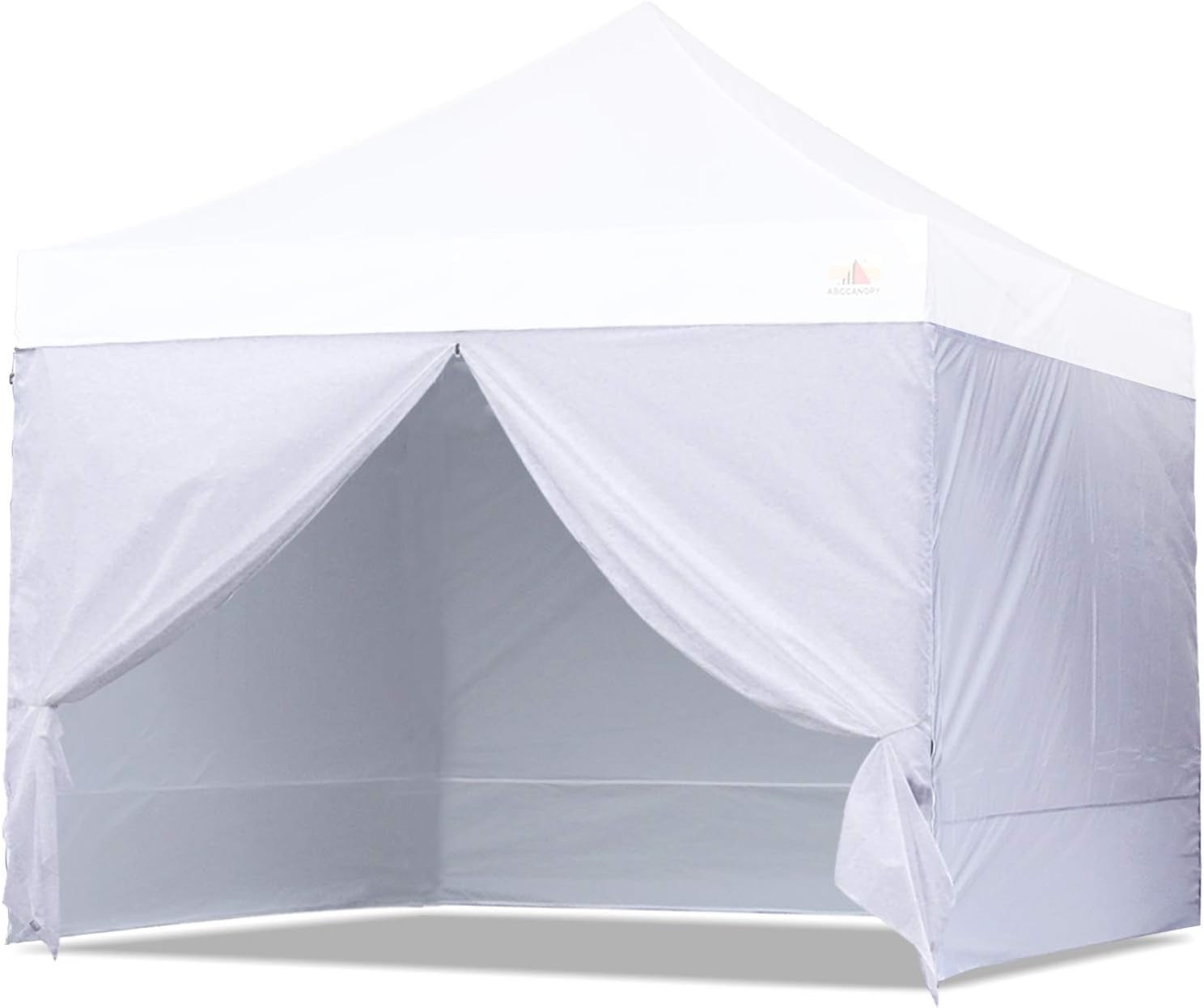 ABCCANOPY Side Wall 8x8, White (4 Walls Only, NOT Including Frame and Top)