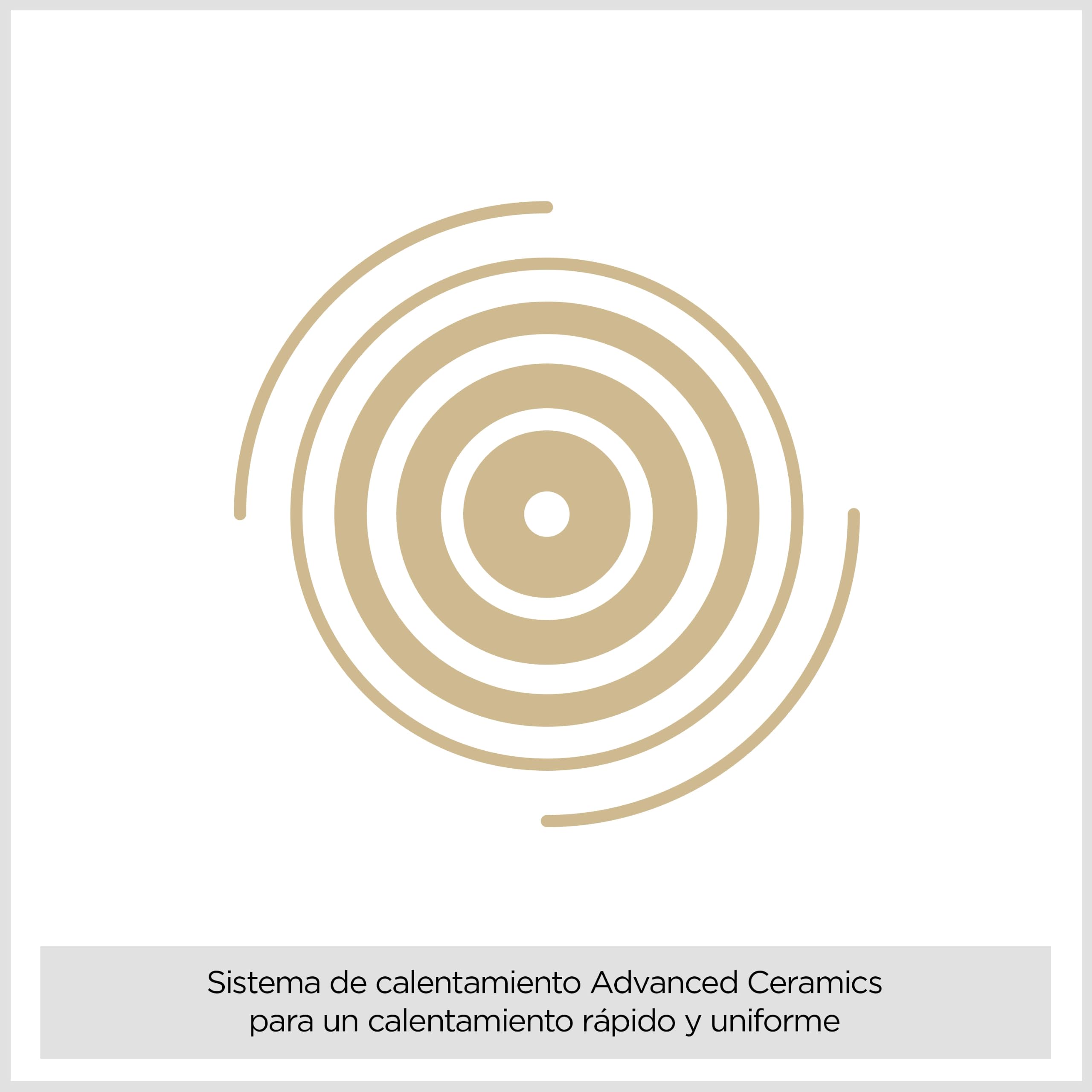 BaByliss Cosmos Rizador de Pelo 25 mm para Ondas y Rizos | Barril cerámico, 6 temperaturas, calentamiento rápido, barril extralargo, apagado automático, alfombrilla