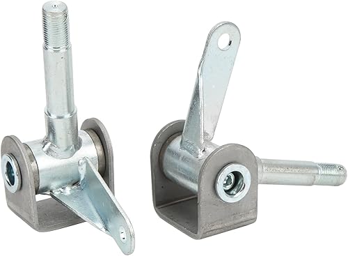 Miniatura 4 de Juego de husillos para Go Kart, 4.5 pulgadas x 5/8 pulgadas, 2 piezas, juego de soporte de husillo de aleación de acero derecho izquierdo para
