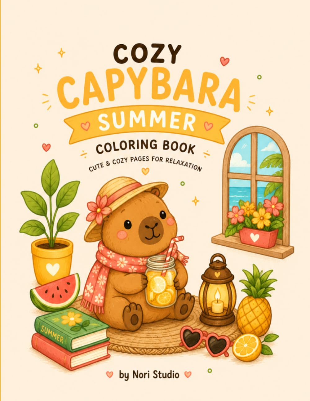 COZY CAPYBARA SUMMER COLORING BOOK (COZY CAPYBARA SEASONS)