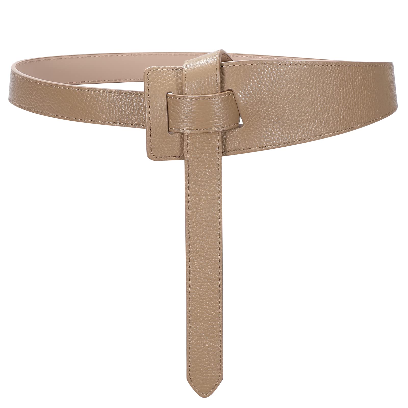 SUOSDEYSUOSDEY dress genuine leather tie a knot Belt