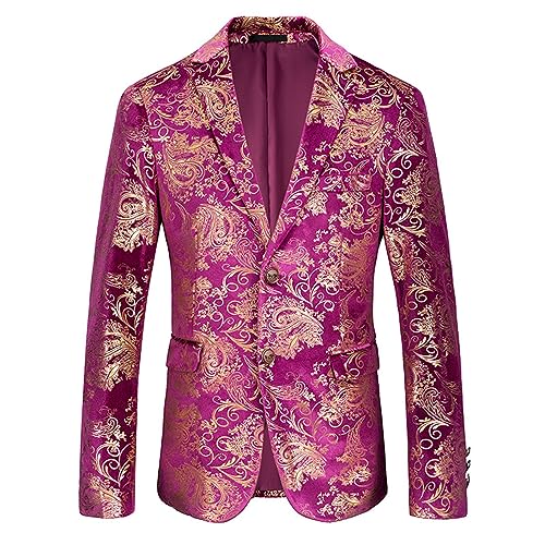 Combinaison de mode décontractée pour hommes veste gentleman d'affaires rose taille S