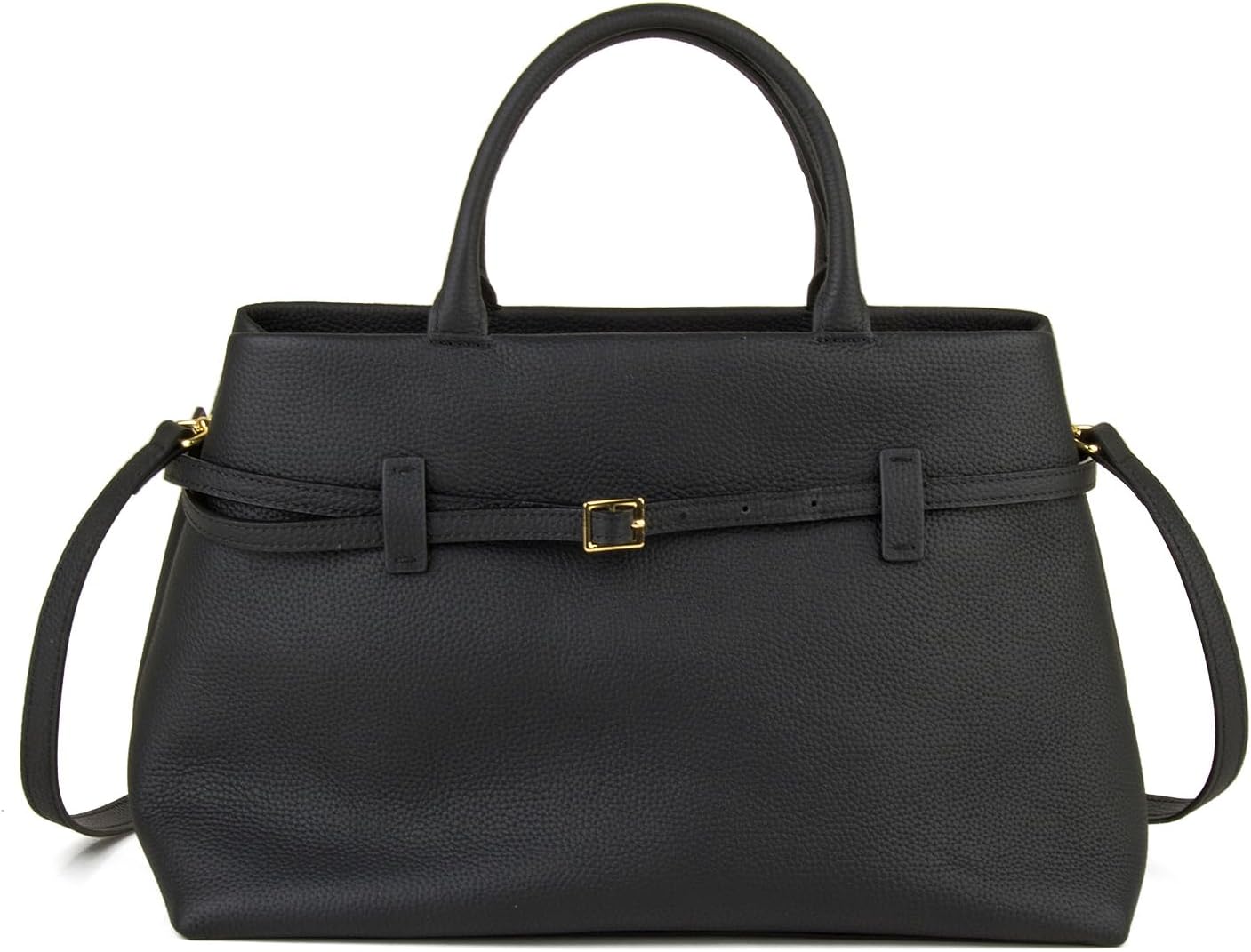 Full-Grain Cow Leather Top Handle Satchel, Tote Bag for Women Work and Shoulder Crossbody Bag with Adustable Strap - Image 2