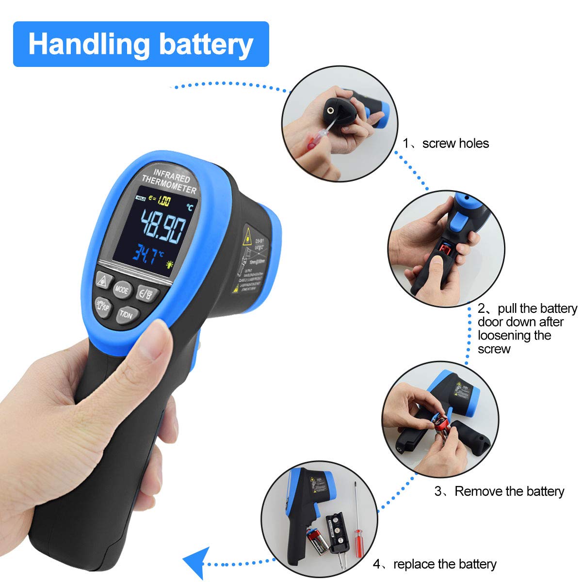 🛒 Crazy Deals Infrared Thermometer AP-1500C Color LCD High Temp Thermometer Pyrometer IR Temperature Gun -58℉- 2732℉ (-50℃ to 1500℃),30:1 Distance Spot Ratio,Dual Laser and Flashlight(NOT for Human) Review Infrared Thermometer AP-1500C Color LCD High Temp Thermometer Pyrometer IR Temperature Gun -58℉- 2732℉ (-50℃ to 1500℃),30:1 Distance Spot Ratio,Dual Laser and Flashlight(NOT for Human)