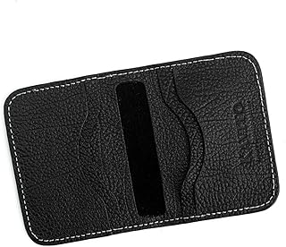 حافظة بطاقات ثنائية الطي من جلد البقر الطبيعي من كافيتو (كود 133) (كلاركس) (كلاركس)