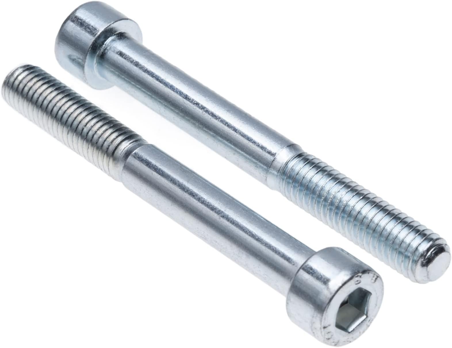 Cylinder Head Cap Screws M10 Strength Steel Class 8.8 (Pack of 5) Zinc Plated Hex Hexagon Allen Socket Bolts Thread Fasteners Cylindrical for Wood Furniture Outdoor Heavy Duty DIN912 (10mm x 60mm)