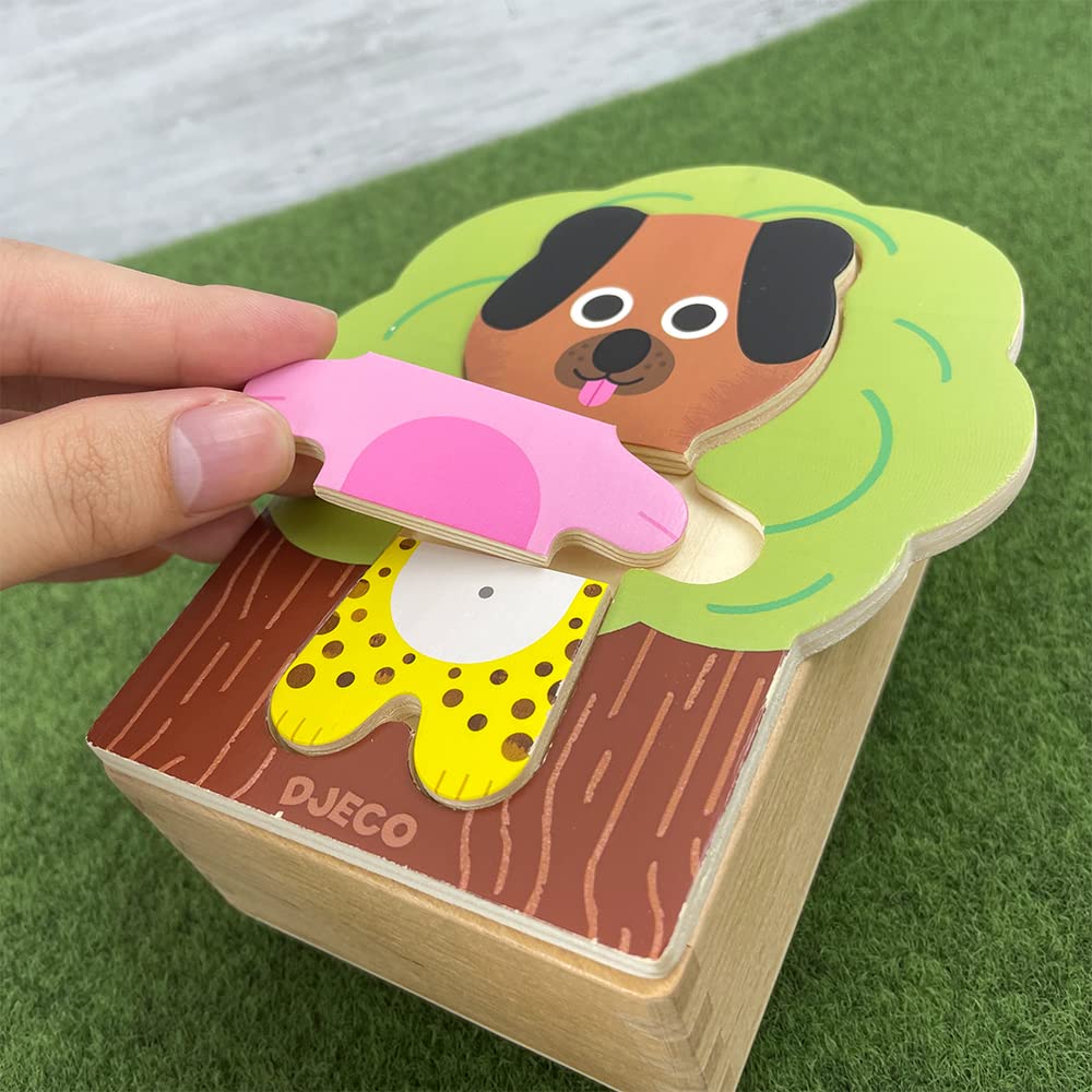知育玩具 shokoa Amazon | DJECO ジェコ ククブーン 木製パズル 乗り物 知育玩具