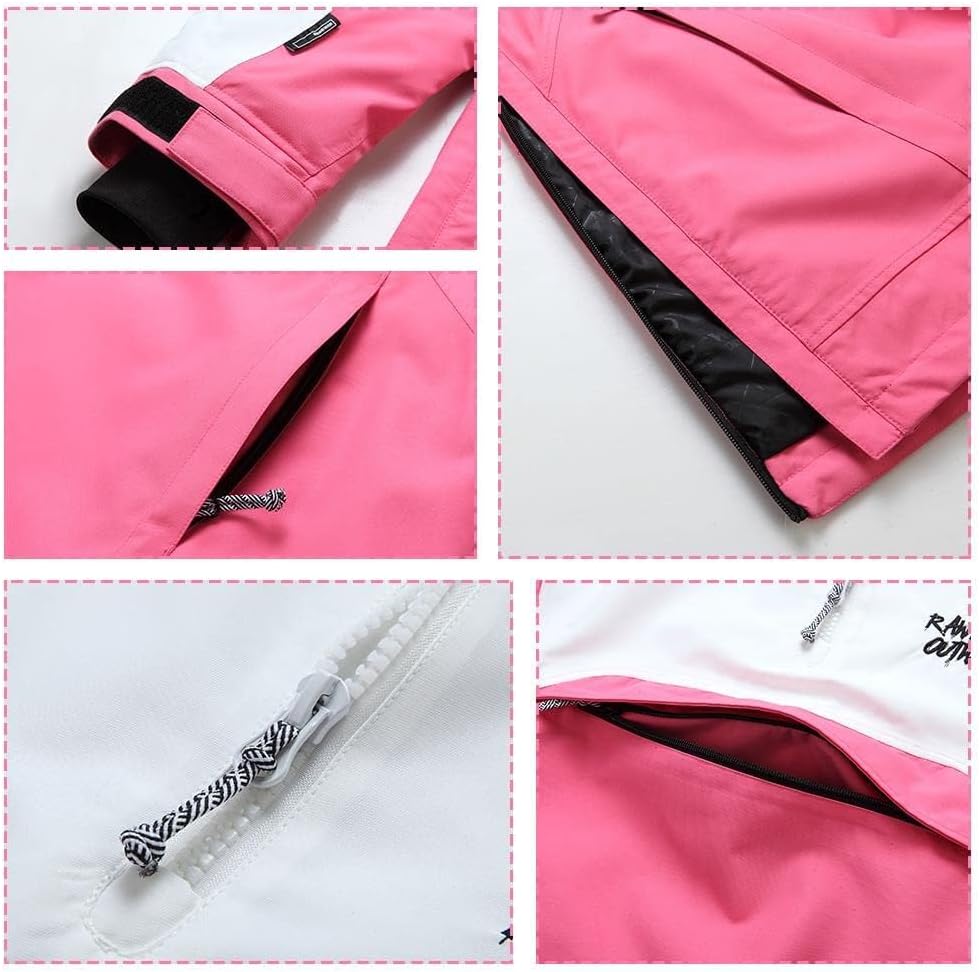 RIUIYELE Women's Ski Suit Outdoor Sports Snowboarding Jacket and Pants Waterproof Insulated Snow Suit - Image 5