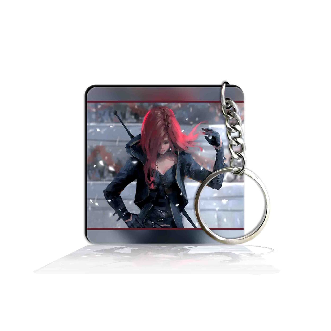 party gift Printed Square Keyring Keychain for Bag Wallet Purse Bike Car Cycle Lock Key House Keys 103-picture-22