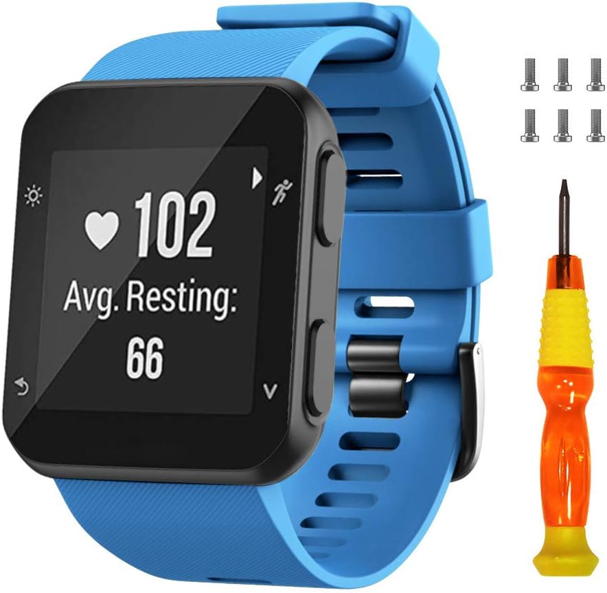 NotoCity for Garmin Forerunner 35 Band Soft Silicone Replacement Watch Strap Compatible with Forerunner 35 Smartwatch