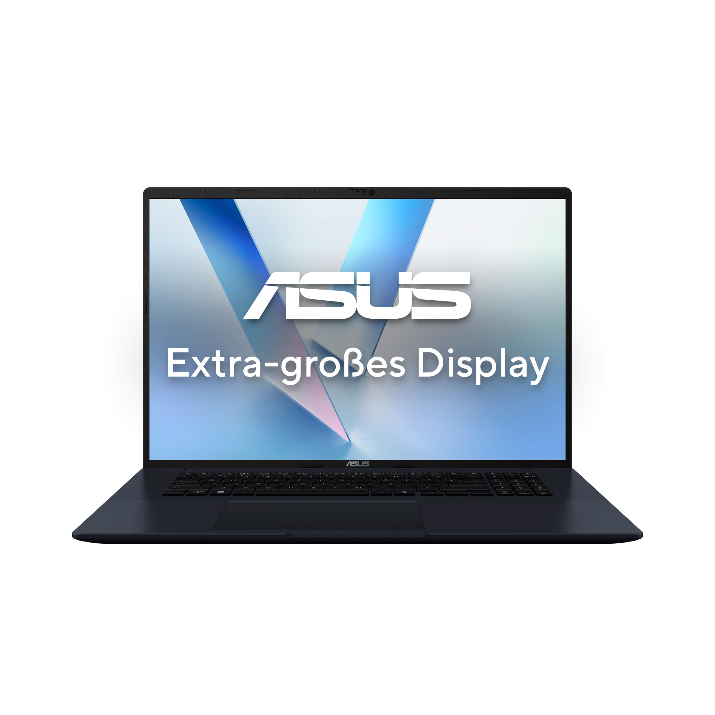 ASUS Vivobook 18 M1807HA Laptop | 18" WUXGA 16:10 IPS Display | AMD Ryzen 7 260 | 16GB RAM | 1TB SSD | AMD Radeon 780M | Win11 Home | QWERTZ | Quiet Blue (AC Adapter Sold Separately)