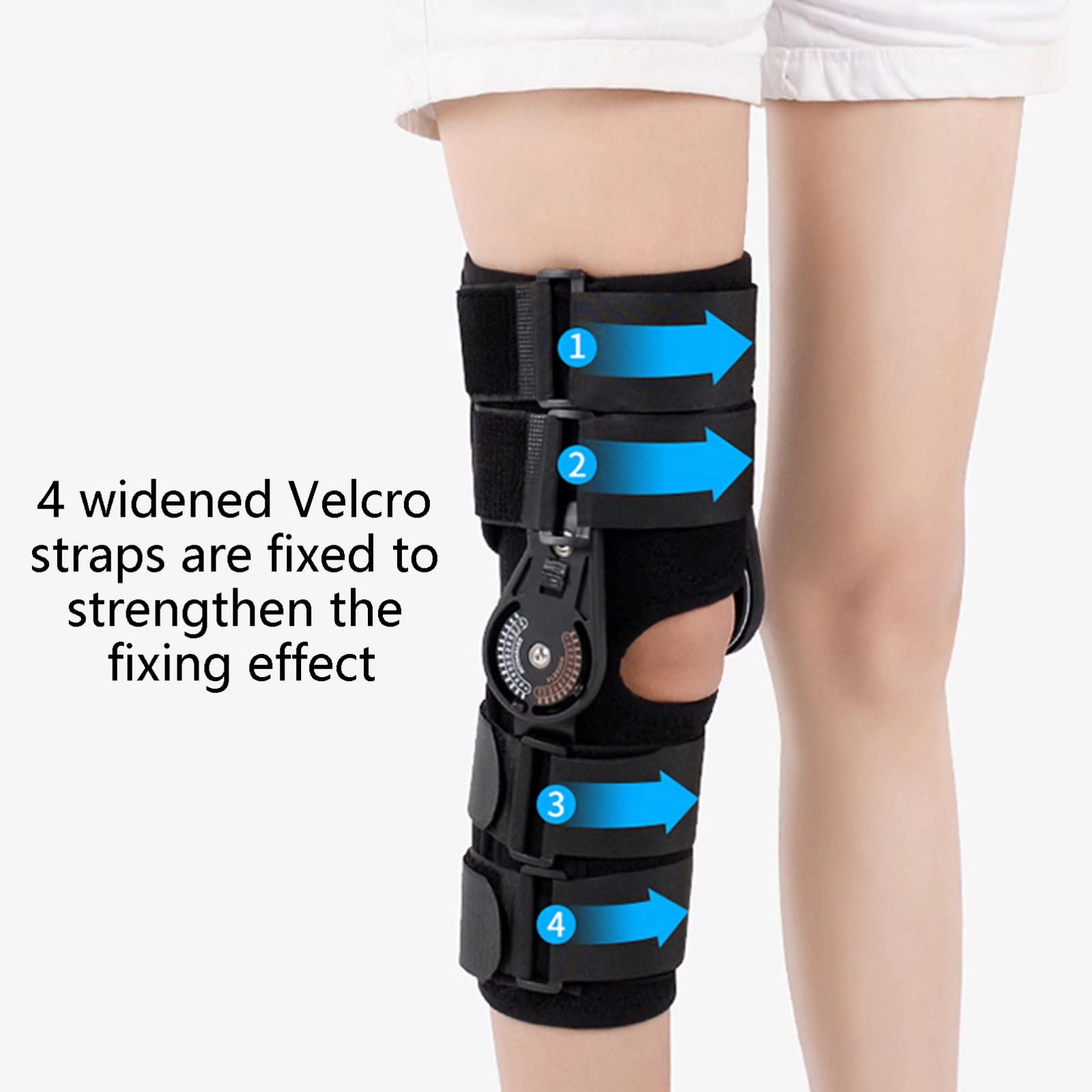 Rodillera De FijacióN Equipo De ProteccióN para Fractura De RóTula Rodilleras De Entrenamiento para RehabilitacióN De DañO De Ligamento De Menisco