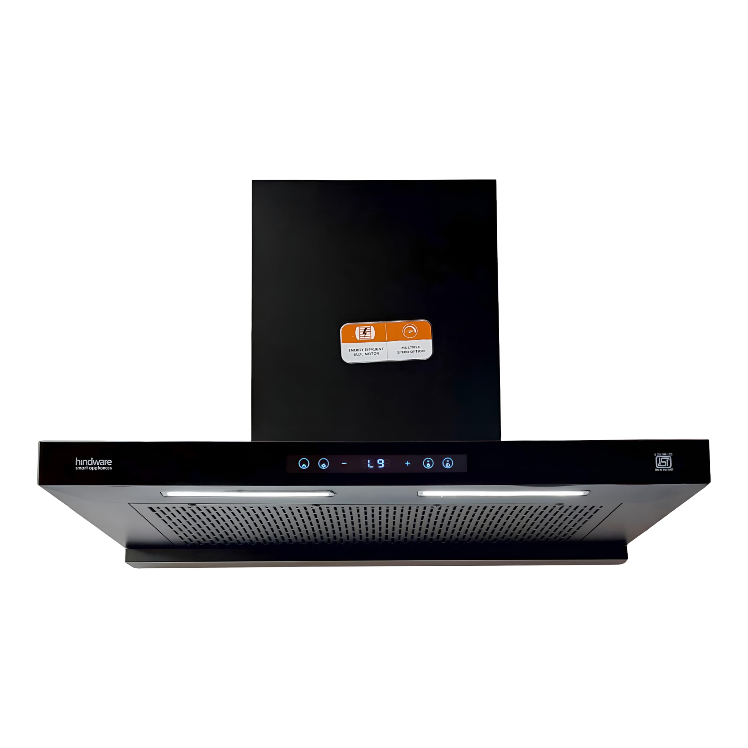 Hindware Smart Appliances DARCIA BLDC 90 | NEW LAUNCH | 1500 m³/hr | Filterless Auto-Clean Kitchen Chimney With 9- Speed Motion Sensor & Touch Control | 2025 Model 90cm (Black)-image-1