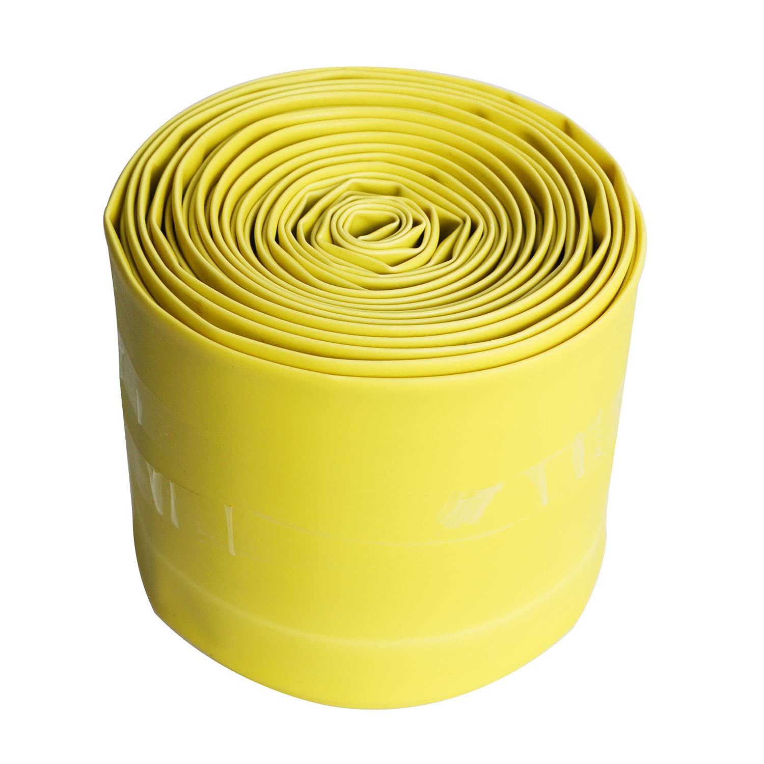 Aoje-Link 50mm ID Yellow Heat Shrink Tubing Shrinkable Tube 5M(16.4Ft) 1pcs