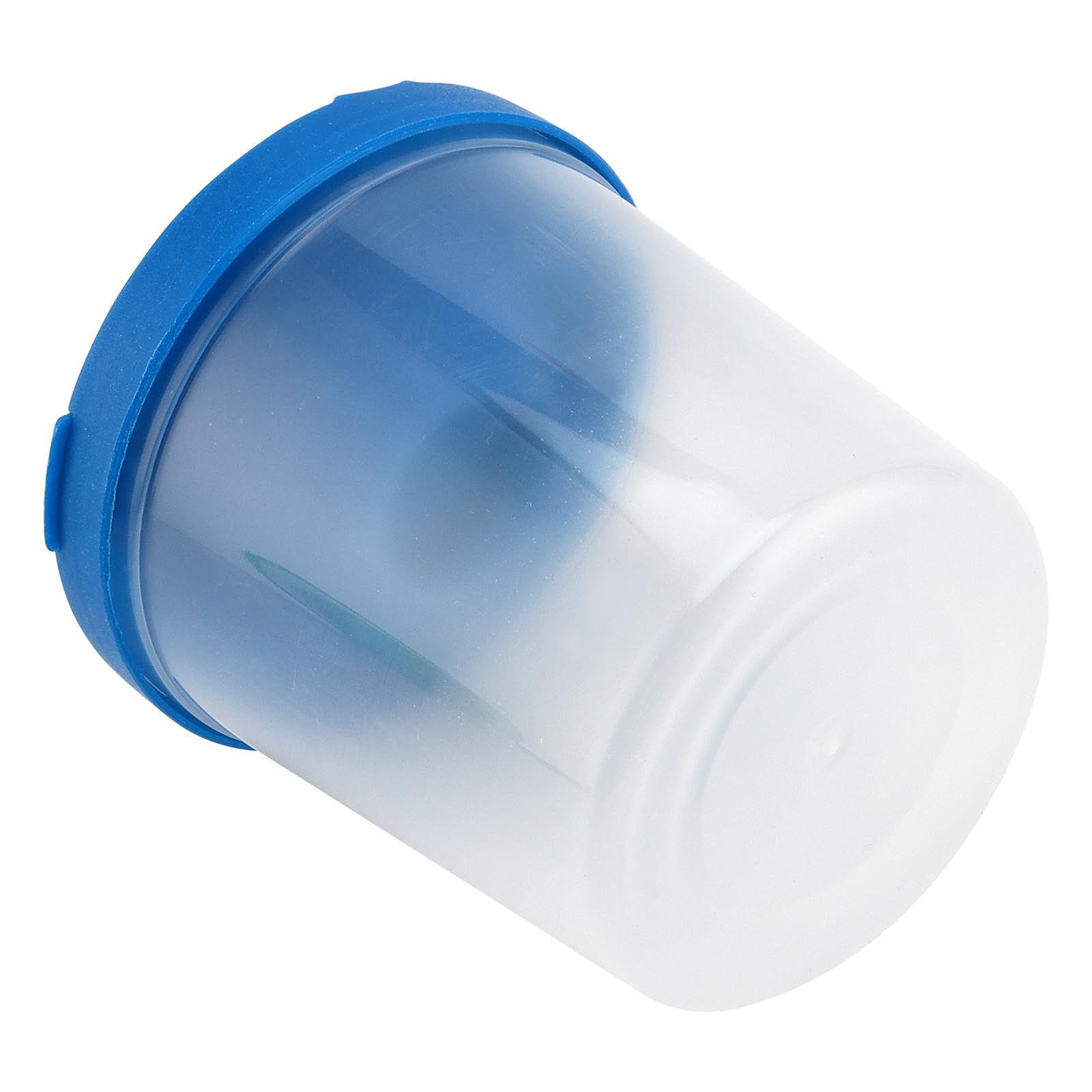 32 bicchieri colorati con coperchio, in plastica, 7 cm, con protezione anti-fuoriuscite, per pittura artistica
