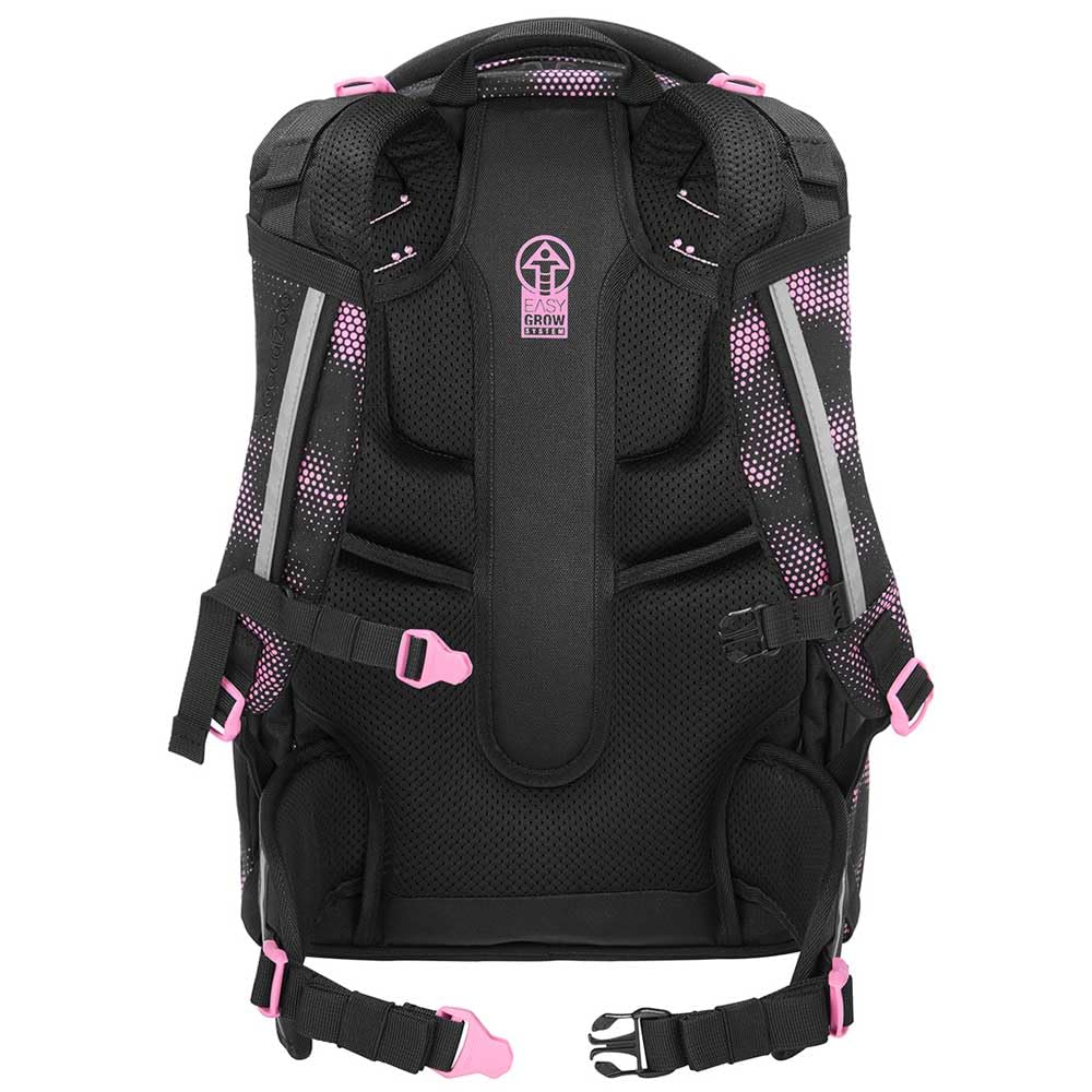 coocazoo MATE Schulranzen-Set 3tlg für Mädchen und Jungen ab der 4. Klasse mit Rucksack. Schlamperetui und Sportbeutel (Pink Illusion V2)